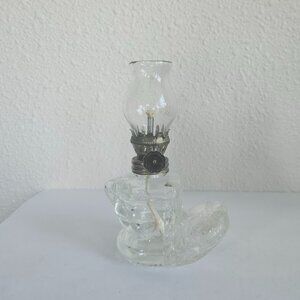 Vintage Mini Oil Glass Boot Lamp